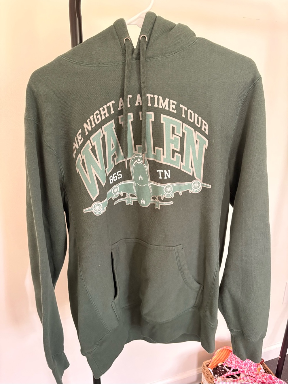 Morgan Wallen One Night At A Time Tour Green Graphic Hoodie